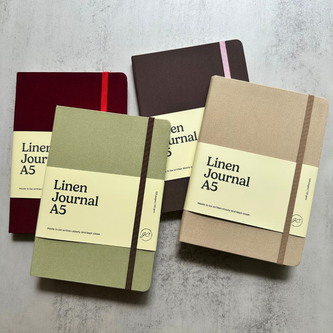 Minimalist Linen Hardcover Journal