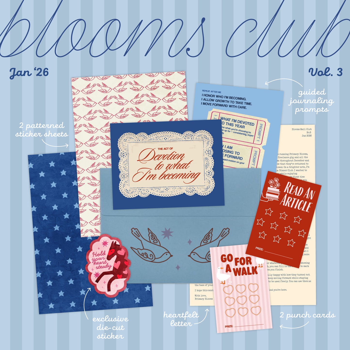 Blooms Club: un club de correo postal mensual