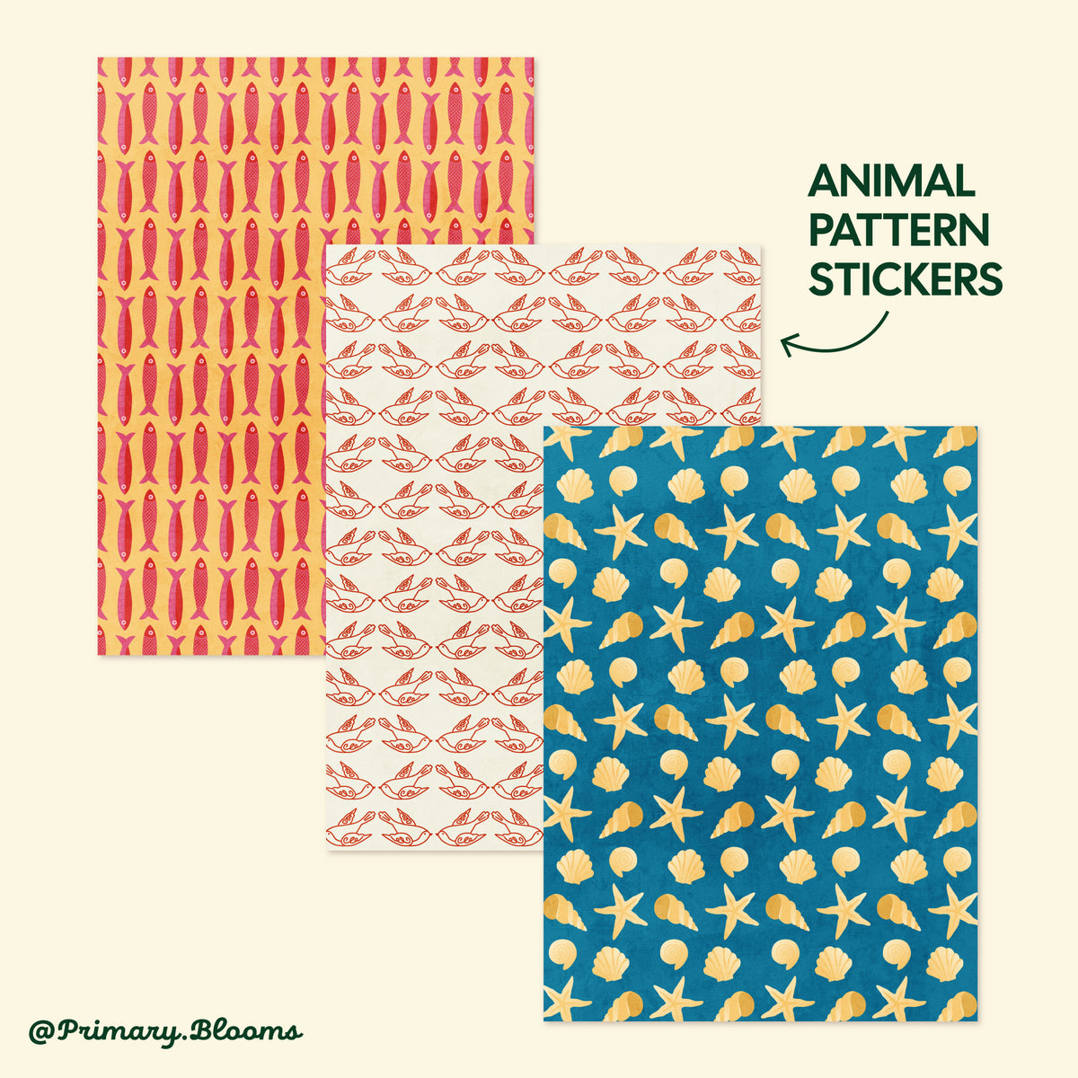 Animal Pattern Sticker Set