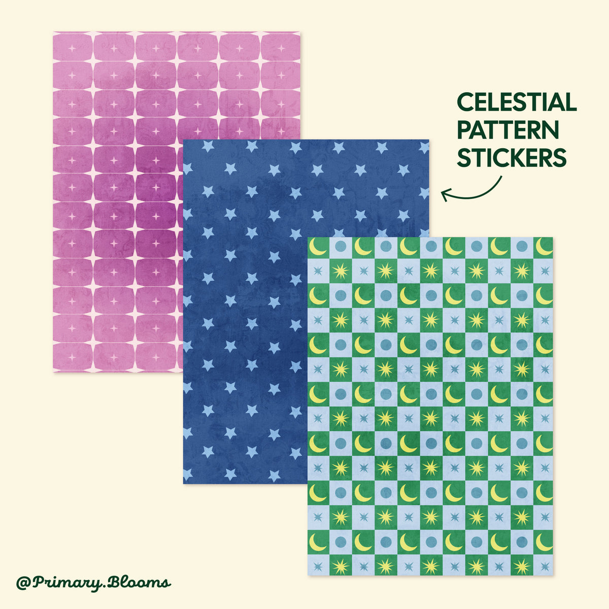 Celestial Pattern Sticker Set