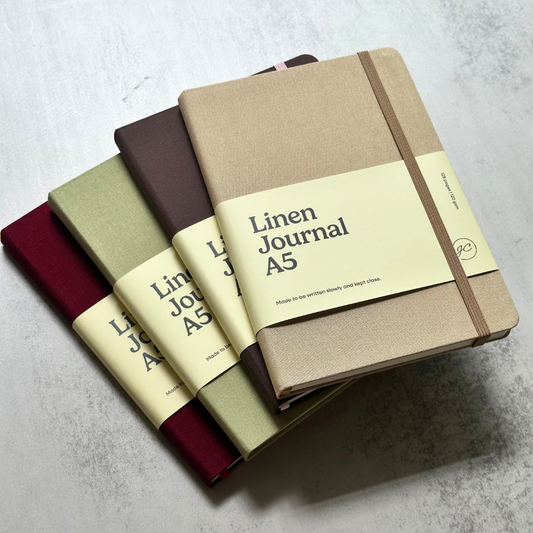 Minimalist Linen Hardcover Journal