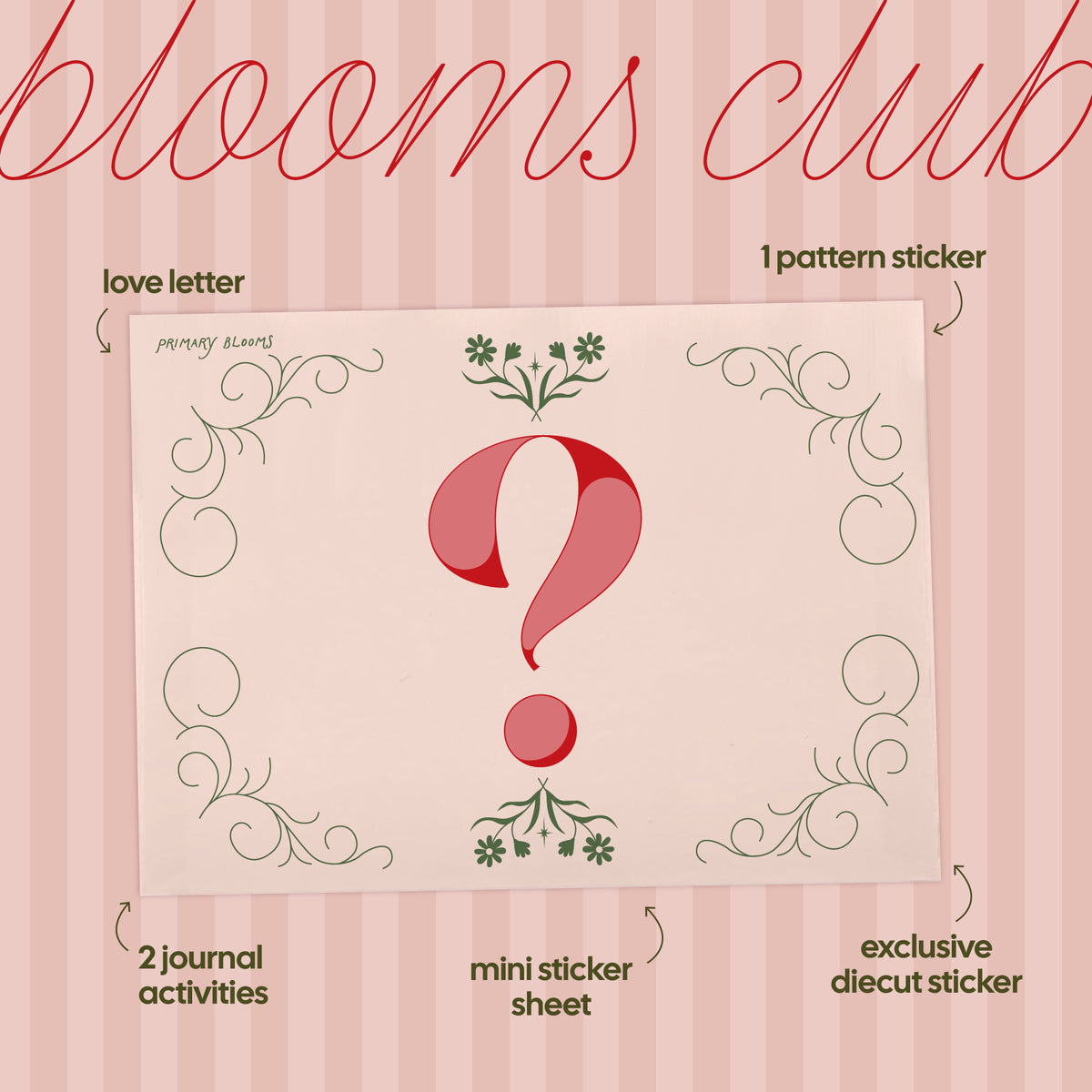 Blooms Club – a monthly snail mail club