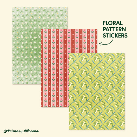 Floral Pattern Sticker Set
