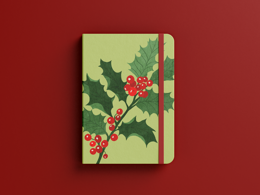 Holly Linen Journal | December Birth Flower