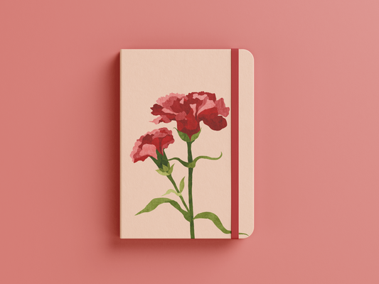 Carnation Linen Journal | January Birth Flower