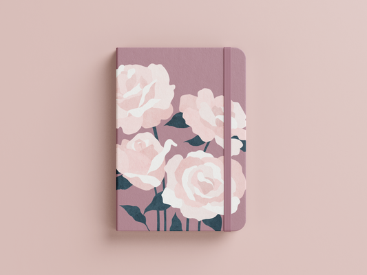 Rose Linen Journal | June Birth Flower
