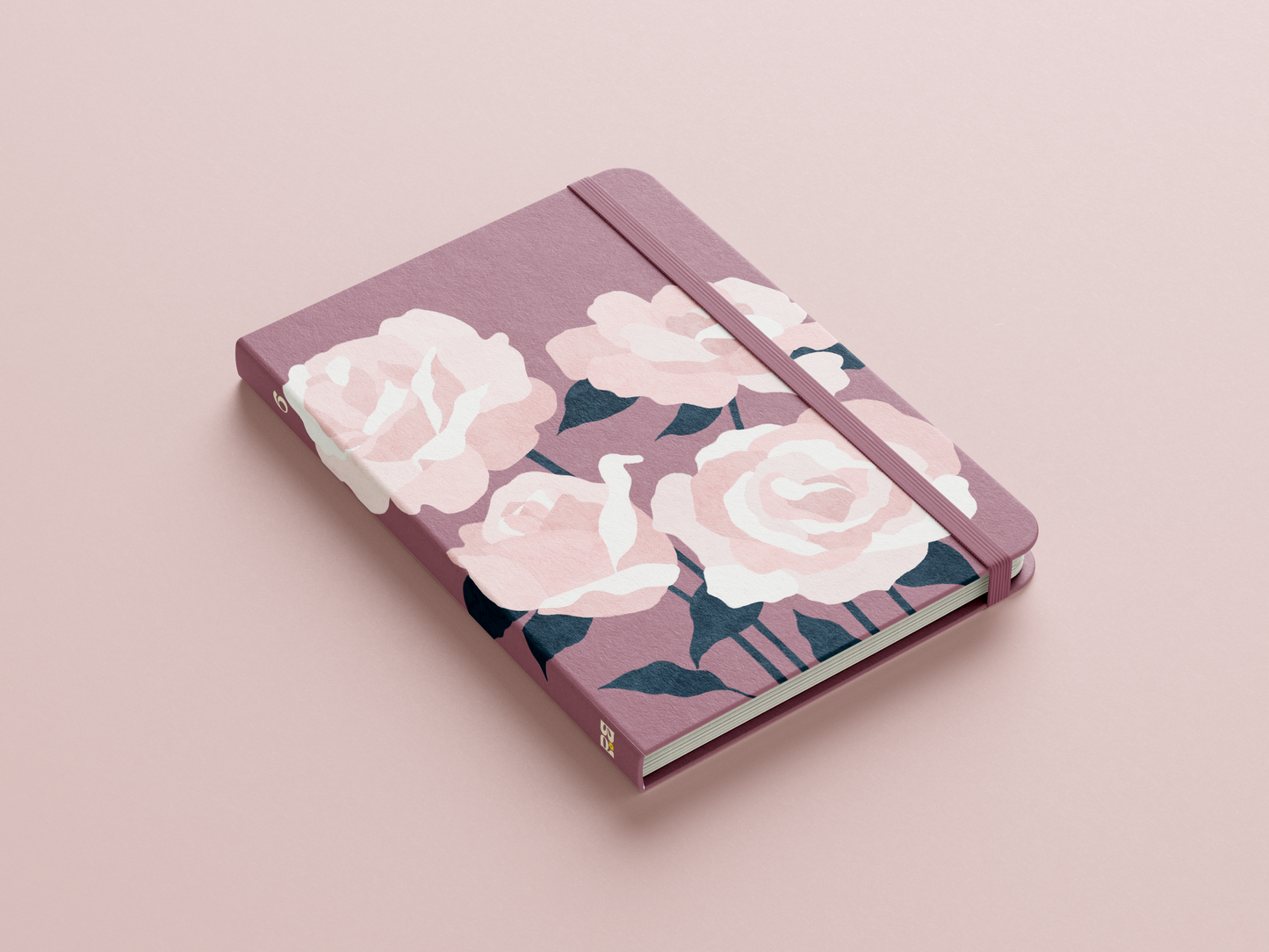 Rose Linen Journal | June Birth Flower