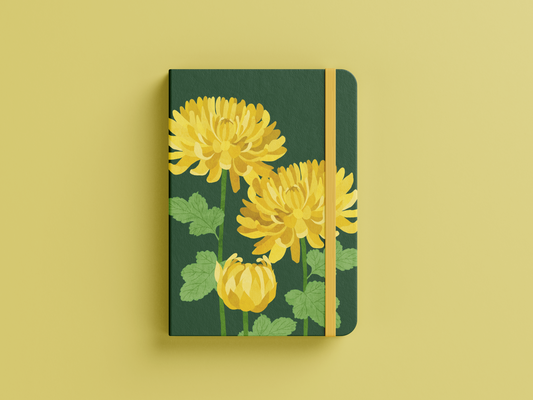 Chrysanthemum Linen Journal | November Birth Flower