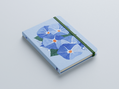 Morning Glory Linen Journal | September Birth Flower