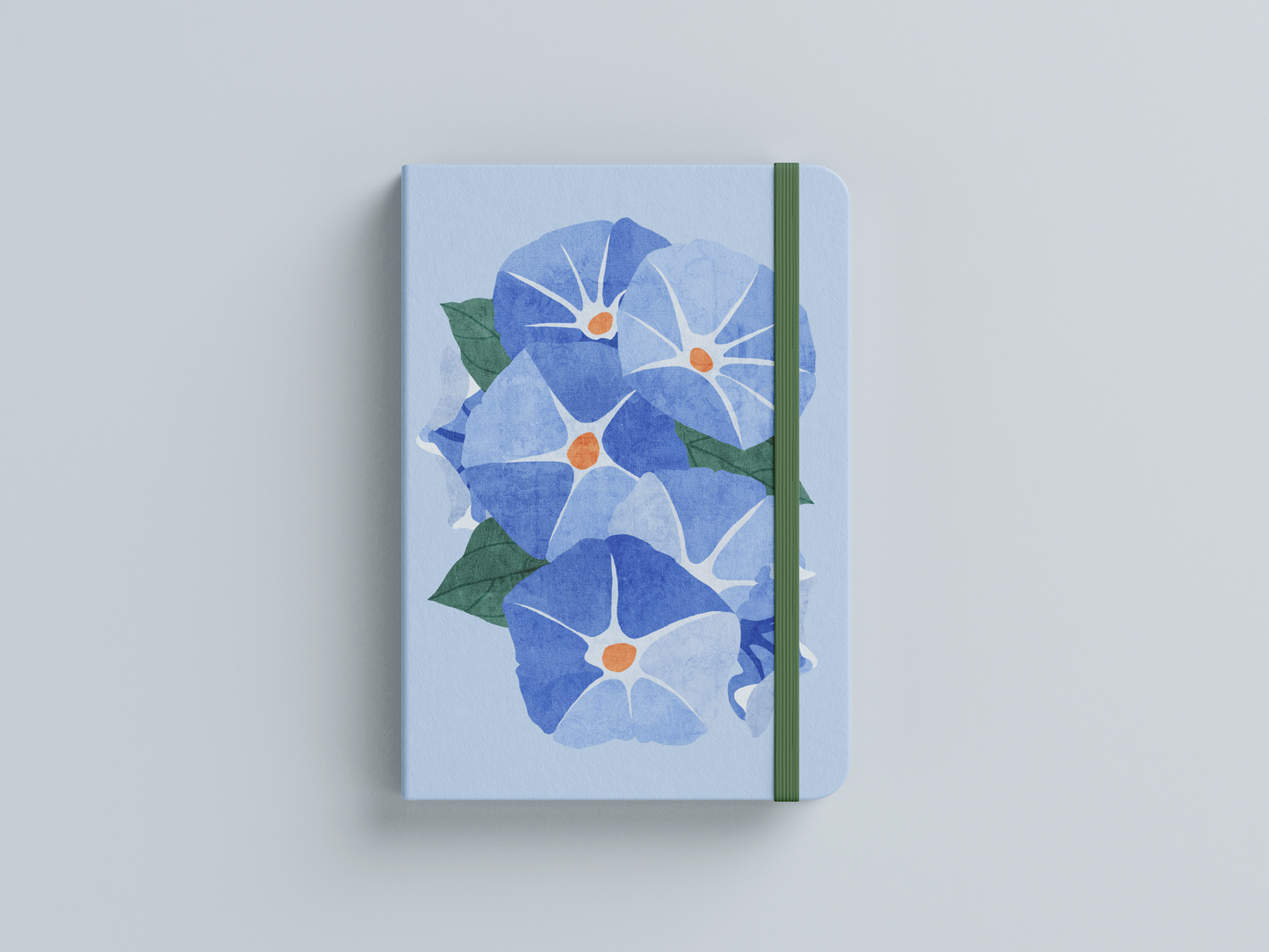 Morning Glory Linen Journal | September Birth Flower