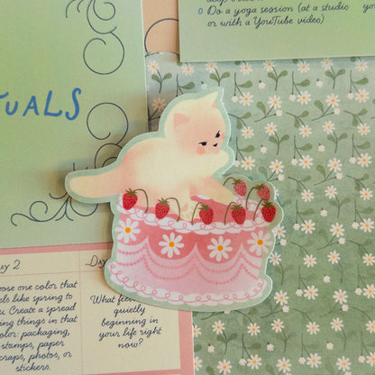 Birthday Cat Sticker