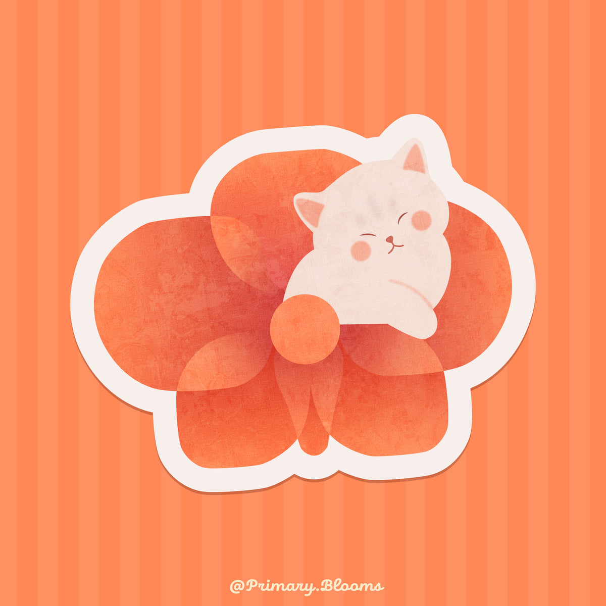 Resting Cat Sticker