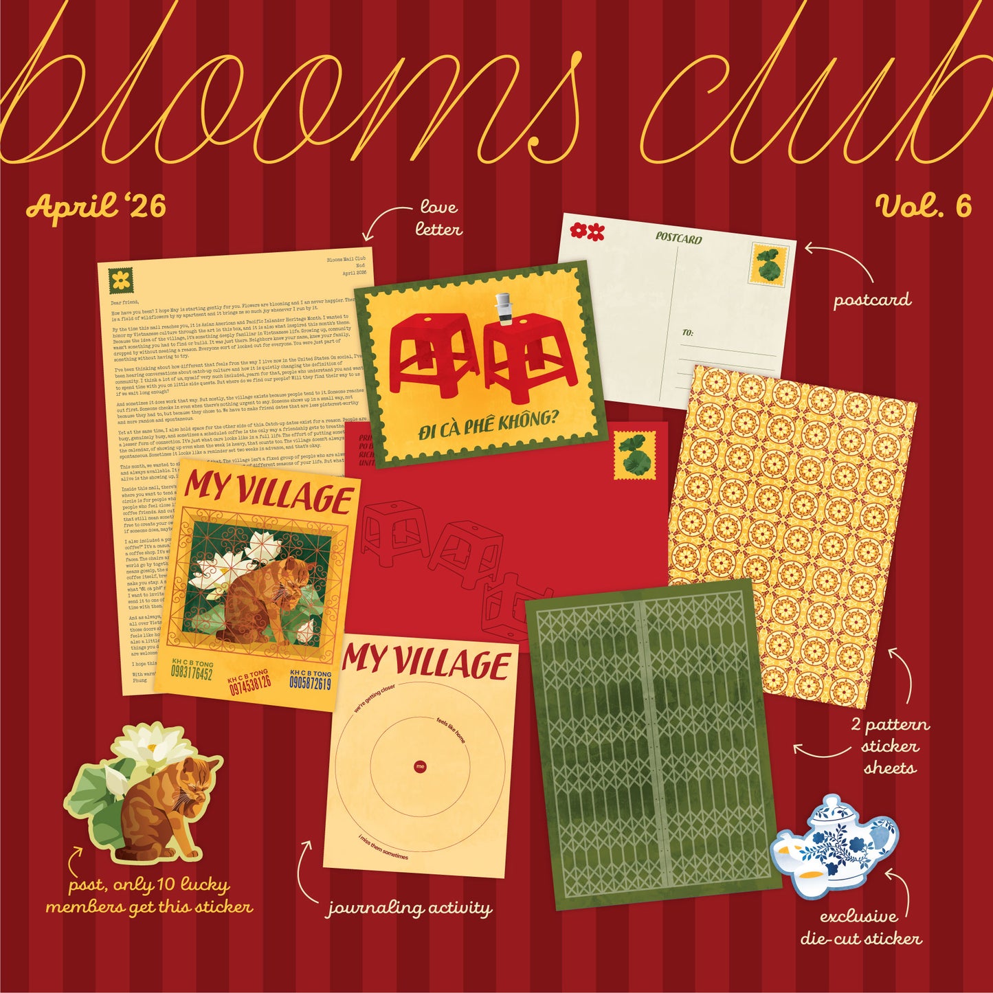 Blooms Club – a monthly snail mail club