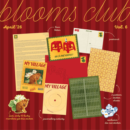 Blooms Club – a monthly snail mail club
