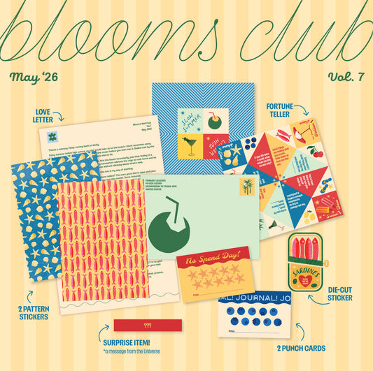 Blooms Club – a monthly snail mail club