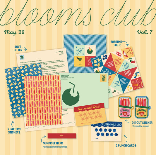 Blooms Club – a monthly snail mail club