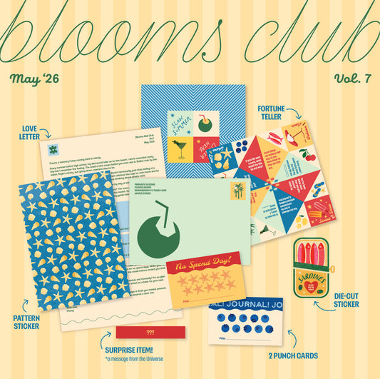 Blooms Club – a monthly snail mail club