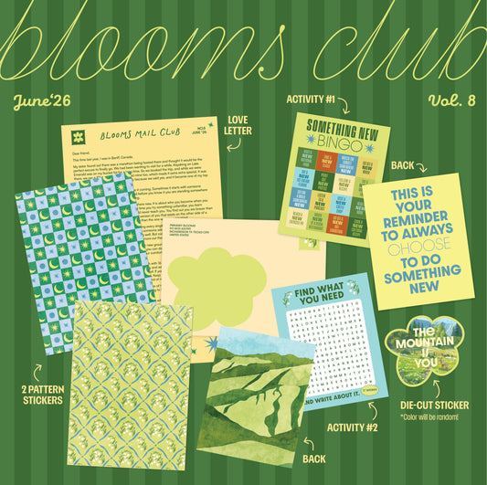 Blooms Club – a monthly snail mail club