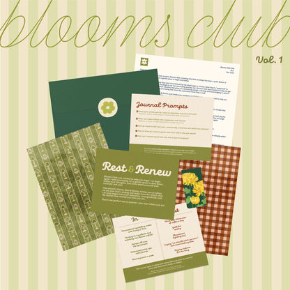 Blooms Club – a monthly snail mail club
