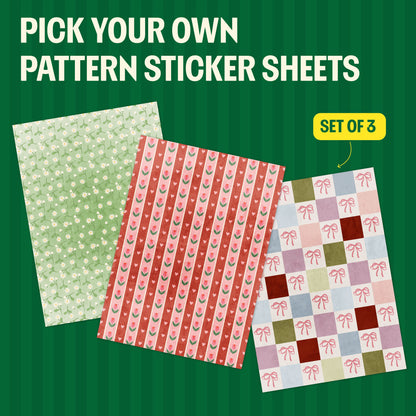 Set of 3 Pattern Sticker Sheets