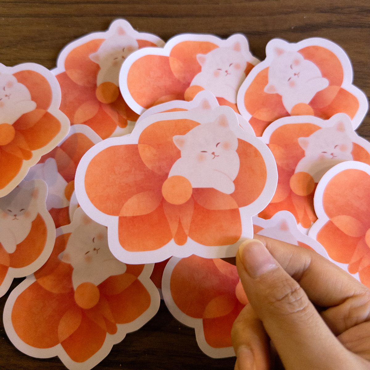 Resting Cat Sticker