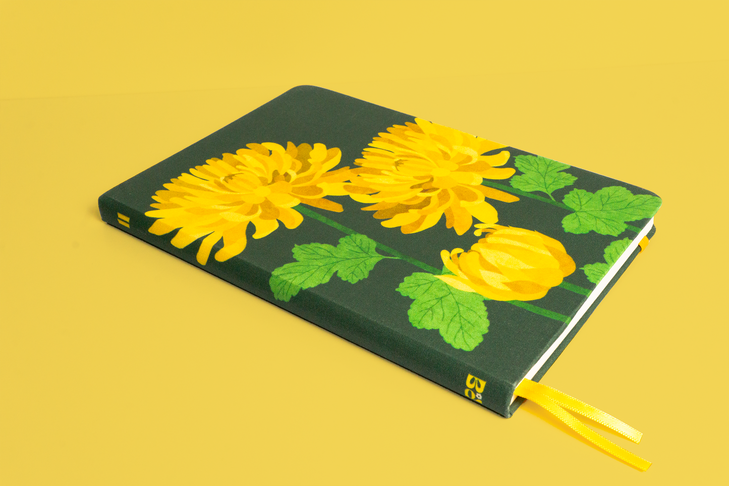 Chrysanthème | Journal en lin fleuri | PRÉCOMMANDE