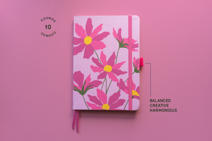 Cosmos Linen Journal | October Birth Flower