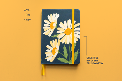 Daisy | Journal en lin fleuri | PRÉCOMMANDE