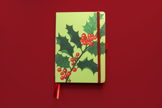 Holly Linen Journal | December Birth Flower