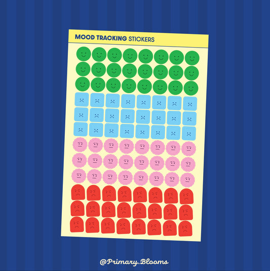 Mood Tracking Sticker Sheet