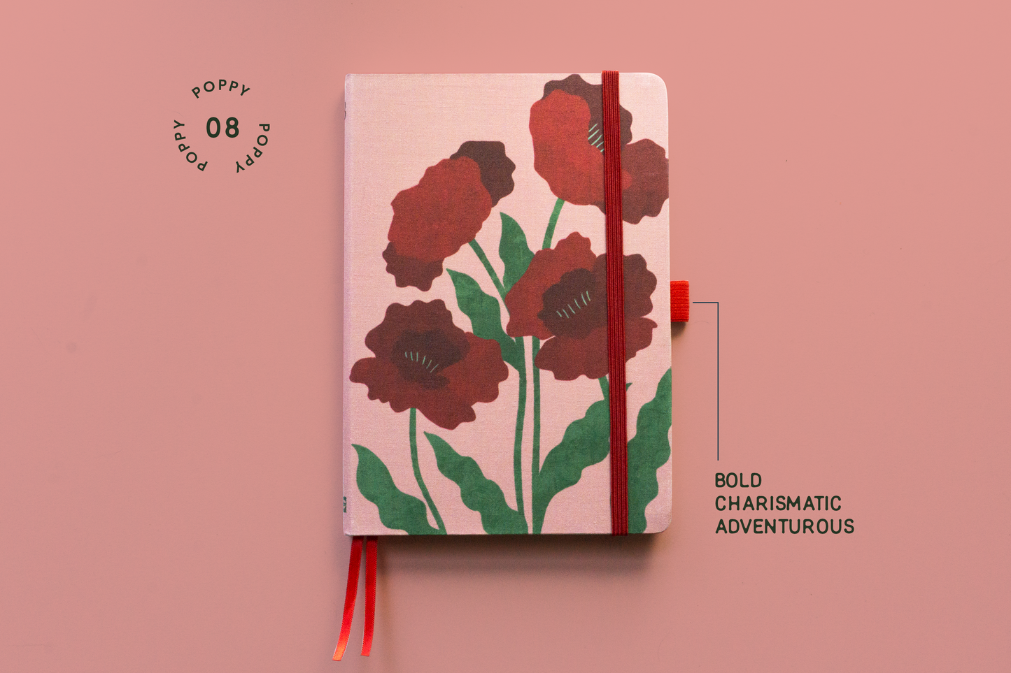 Poppy Linen Journal | August Birth Flower