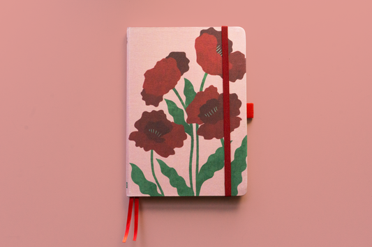 Poppy Linen Journal | August Birth Flower