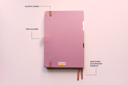 Rose Linen Journal | June Birth Flower