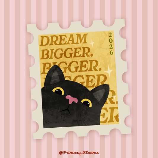 Cat Stamp Sticker