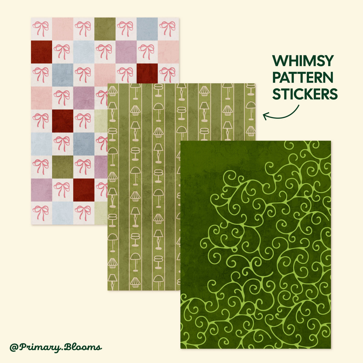Whimsy Pattern Sticker Set